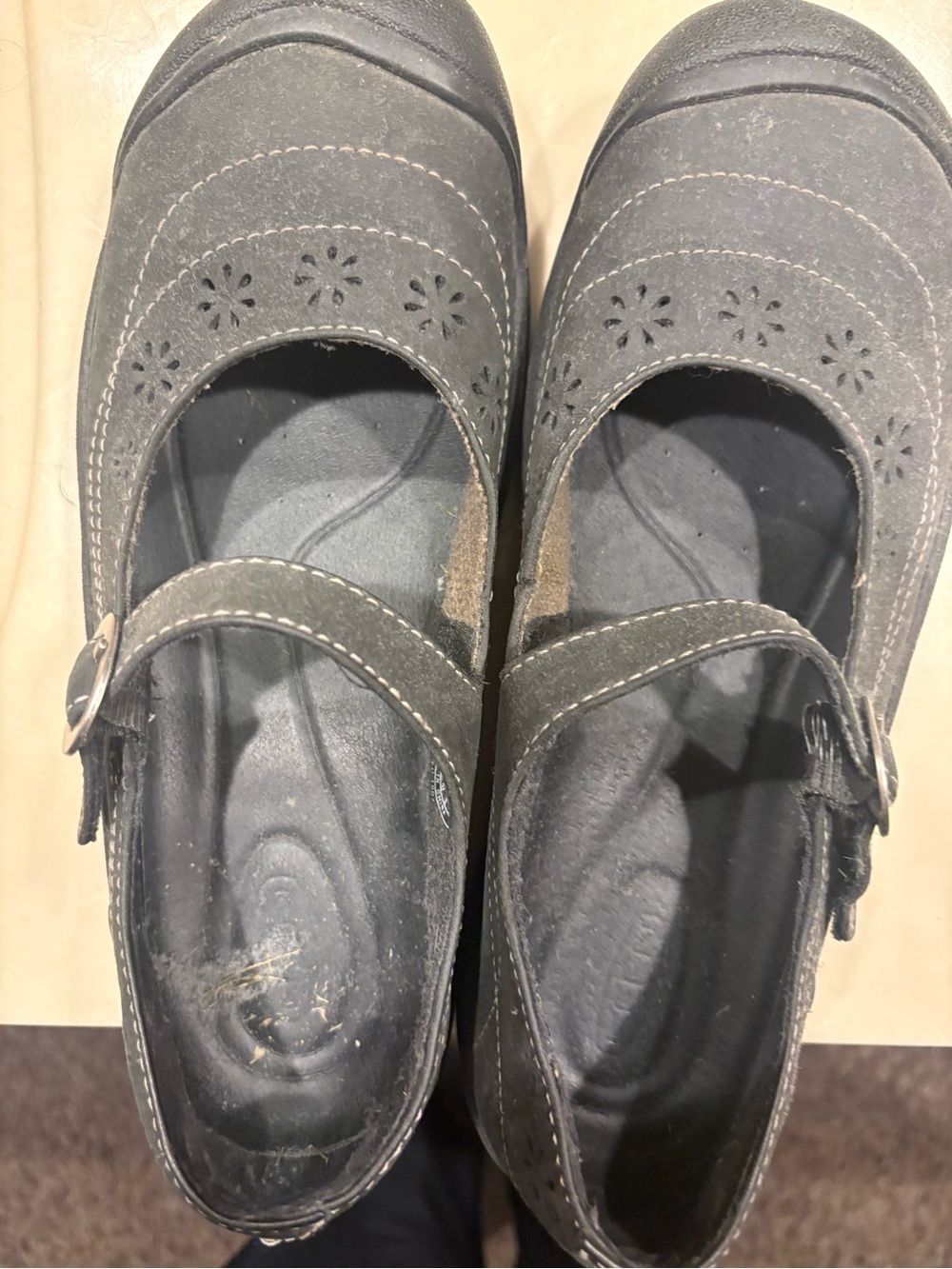 Keen Women's Gray Mary Jane Flats with Buckle